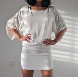 White Zara dress , size S